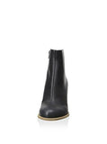 Mm6 Leather Boot Black 37 M Eu7 M Us