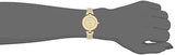 Diamondaccented Dial Tan And Goldtone Bangle Watch