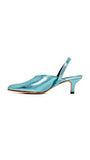 Rachel Comey Wext Slingback Pumps, Metallic Blue, 8.5 Bm Us