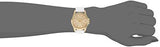 Invicta 15149 Angel 18K Yellow Gold Ionplated Stainless Steel Watch With White Leather Band