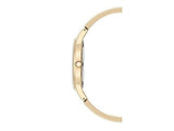 Diamondaccented Goldtone Open Bangle Watch