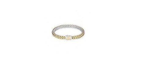 John Hardy Classic Chain Gold & Silver Medium Reversible Bracelet 79Mm Size M