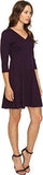 Taylor Dresses Novelty Jacquard Fit And Flare, Navy Plum, 8