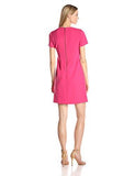 Short Sleeve Sheath With Front Pockets, Red, 8
