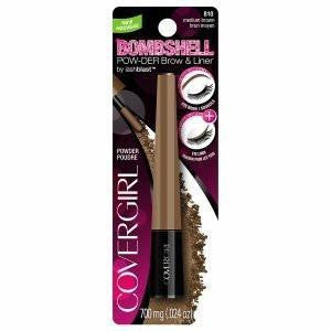 Cg Bmbshl Pwdr BrwLnr Me Size 0.24O Cover Girl Bombshell Powder Liner 810 Medium Brown