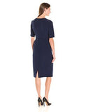 Dream Crepe Sheath With Elbow Sleeve, Patriot Blue, 14