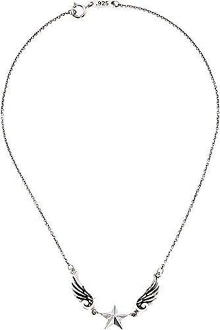 Wing Star Necklace Silver Necklace