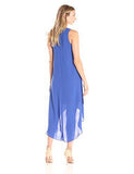 Asymmetric HiLo Dress, Iris, M