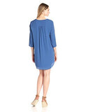 Karen Kane RollUp Sleeve Dress, Indigo, Xl