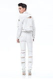 Hudson Garrison Cropped Jean Jacket Natural Riot W760Wli Nrio M