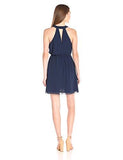 Halter Dress With Tie Dark Navy Small