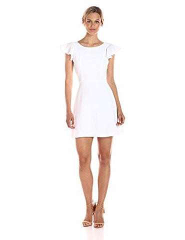 Bcbgeneration Ruffle Dress Optic White 8