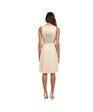 Dress With Pleated Skirt Cocktail Dress N4136 8, Champagne