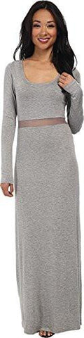 Bcbgeneration Mesh Insert Dress Heather Grey Xxsmall