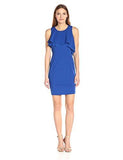 Double Tiered Bodice Sheath Dress, Lapis, 2