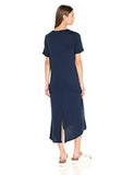 Bcbgeneration Cuffed Tee Shirt Dress Dark Navy Large
