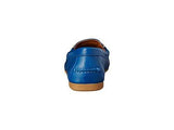Olive Denim Pebble Grain Leather Shoe
