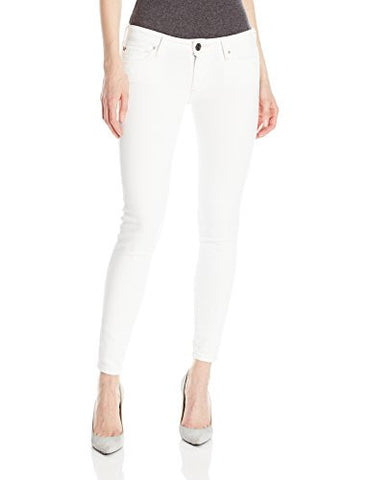 Casey Low Rise Super Skinny Jean With Flap, Optic White, 26