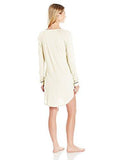 Bella Long Sleve Sleep Dress Pj, Ivory/Black, Small