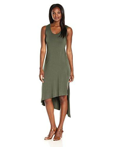Karen Kane Stevie Tank Dress, Olive, Xl