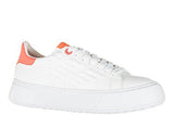 Shoes Leather Trainers Sneakers Classic Up White Us Size 6 288046 7P299 00010
