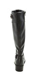 Donnely Wide Calf Almond Toe Fashion Boots, Black, Size 7.5