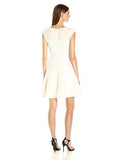 Corded Knit With Applique At Bodice And Waist, Cream, 6