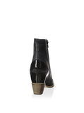 Mm6 Leather Boot Black 37 M Eu7 M Us