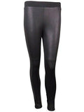 Lifestyle Crackled Faux Leather Legging Pants Xs, Black