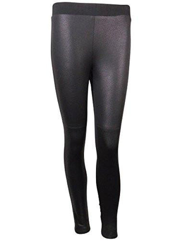 Lifestyle Crackled Faux Leather Legging Pants Xs, Black