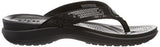 Capri V Sequin W Flip Flop Black 6 M Us