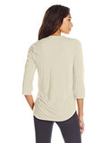Zipper Front Roll Sleeve Birch Medium