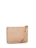 Kenneth Cole York Beige Leather Flat Pouch