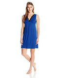 Chemise With Lace Neckline Cobalt Medium