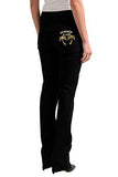 Jeans Black Straight Legs Embellished Jeans Us 5 It 27;