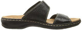Leisa Lacole Slide Sandal Black Leather 7 M Us