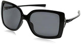 Splash Polarized Square Sunglasses, Polished Black, 58 Mm