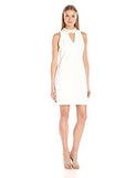 Statement Pearl Necklace Sheath Dress, Ivory, 6