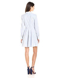 Long Sleeve Shirt Dress Dark Navy Combo 4