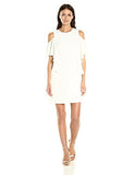 Lambada Carmel Crepe Cold Shoulder Dress White Wash 10