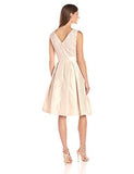 Jessica Howard Sleeveless Fit And Flare Soutache Dress, Champagne, 14