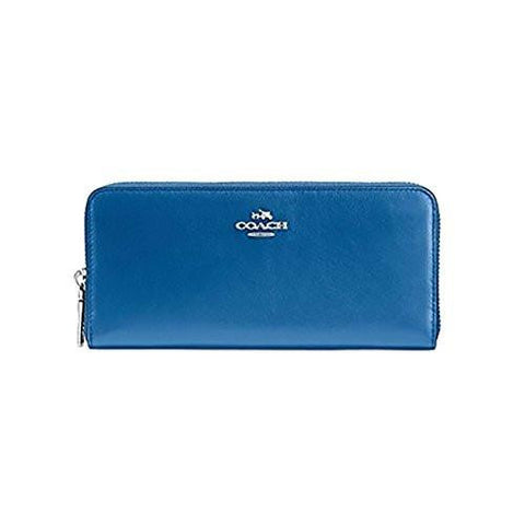 Slim Accordion Zip Wallet Sliver Lapis Os