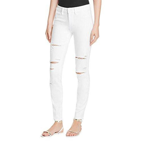 Verdugo Slit Knee Destroyed Skinny Jeans White 25