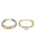 Guess Factory Goldtone Mesh Id Bracelet