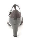 Vineza Cap Toe Tstrap Leather Mary Jane Pumps Steel Grey Size 85