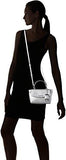 Ava Silver Metallic Saffiano Leather Xs Satchel