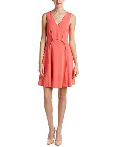 Sleeveless Refined Suiting Dress Melon Pop Dress