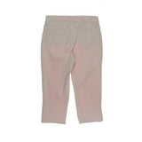 S Ariel Twill Rhinestone Ankle Cropped Jeans Pink 8