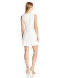 Eliza J Petite Cap Sleeve Fit And Flare With Trim Detail, Ivory, 8P