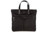 Prada Nylon And Leather Trim Tote Black